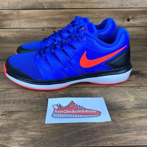 Nike Air Zoom Prestige HC Blue Red Black Tennis Shoes Mens 6.5Y, W 8 AA8020-402 main image 8